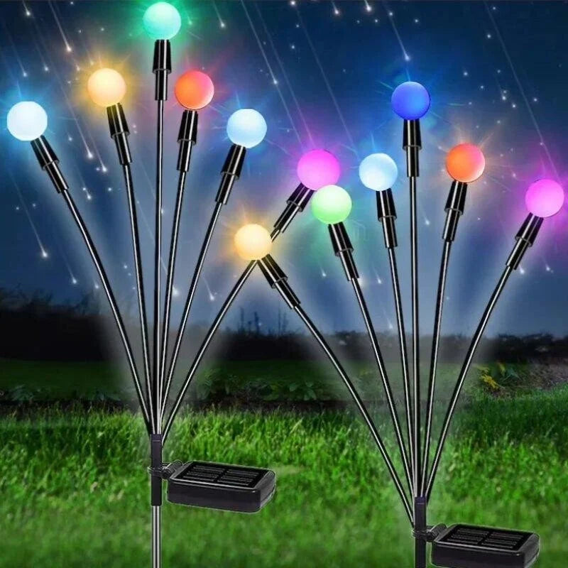 (garden-upgrade)Starburst Swaying Solar Garden Lights