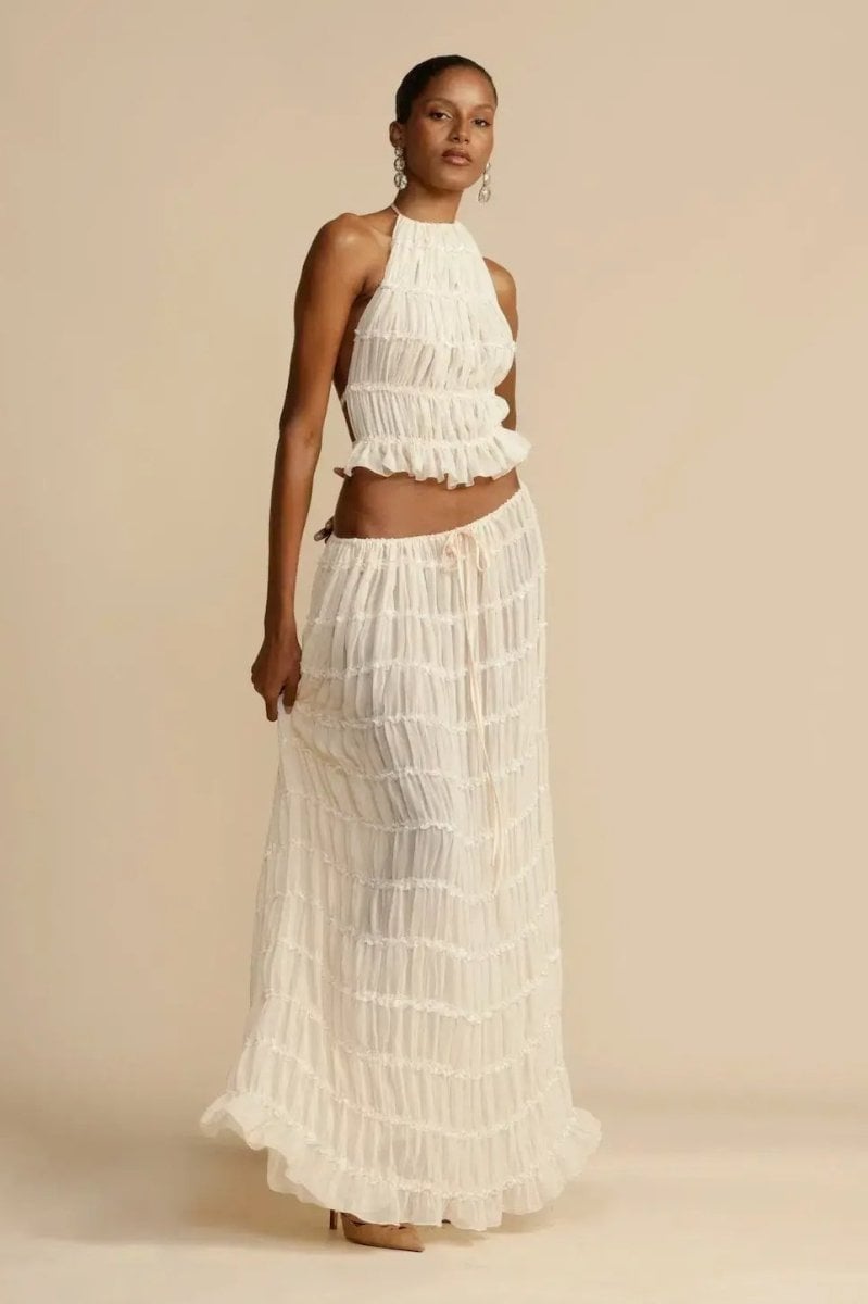 Backless Pleated Set(Buy 2 Free Shipping)