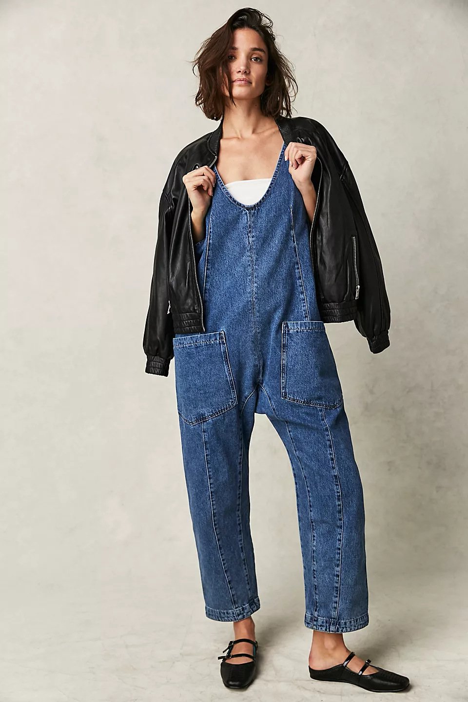 🔥Denim Jumpsuit With Pockets