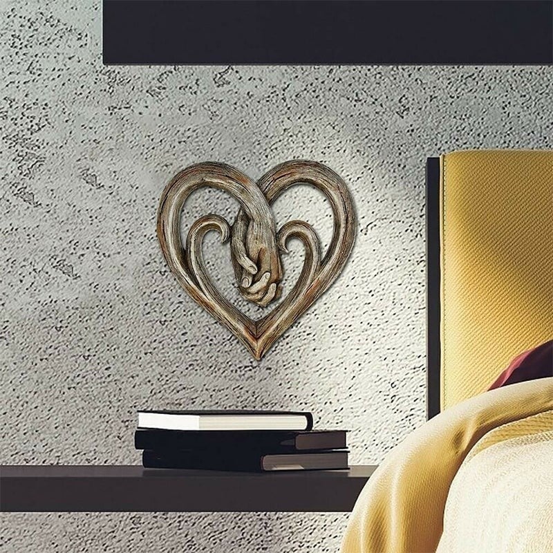 🔥Hot Sale 49% OFF - 🔥 Heart Holding Hands Wall Decor - Forever Love