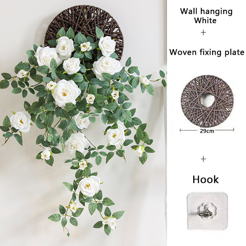 Artificial Rose Wall Hanging Artificial flowers for Outdoor /Living Room Decoration