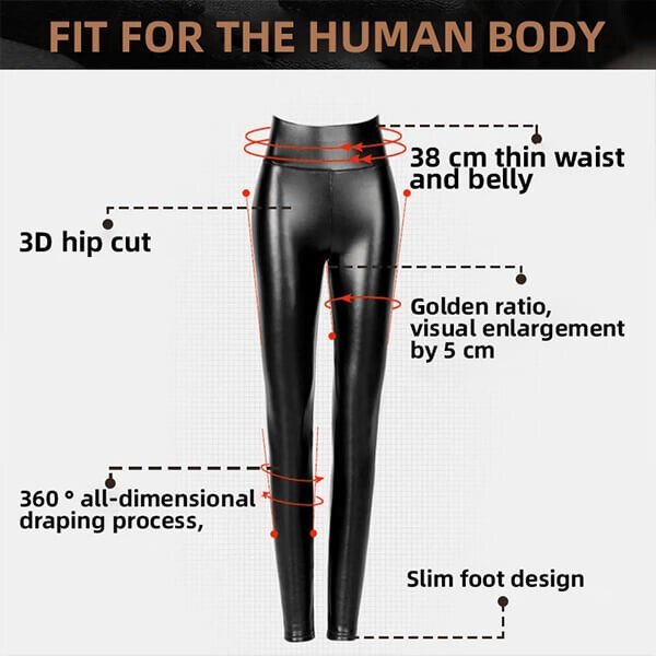 🎁New Year 2024 Sale -49%OFF🎁 S-shaped PU Leather Leggings