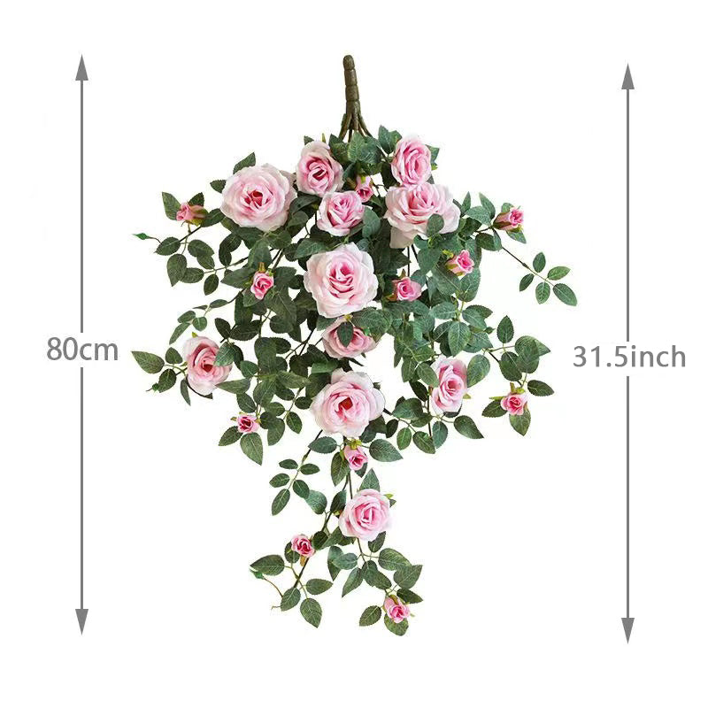 Artificial Rose Wall Hanging Artificial flowers for Outdoor /Living Room Decoration