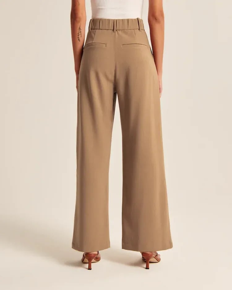 Lightweight Tailored Wide Leg Pants (Buy 2 Free Shipping)