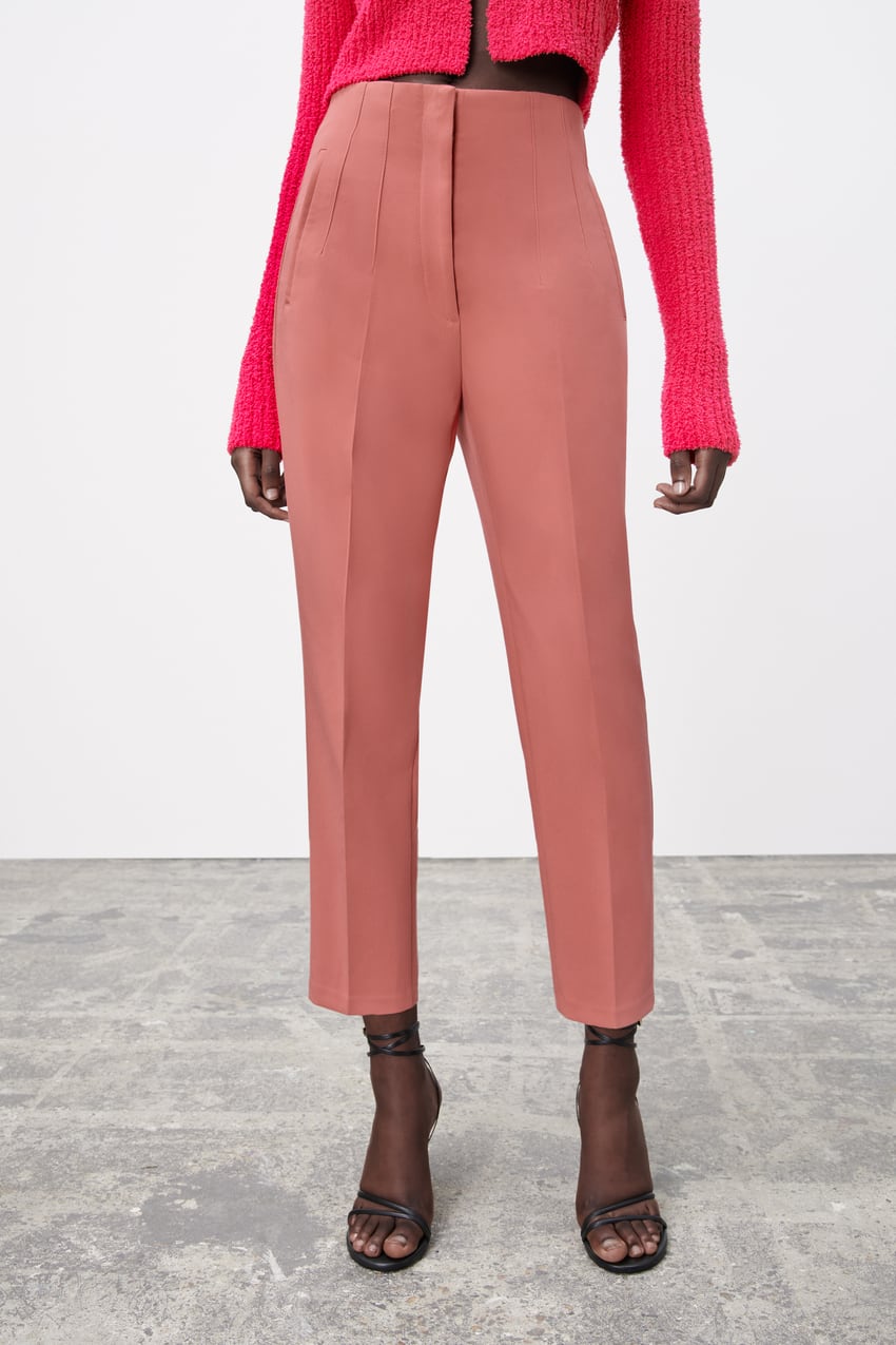 Tailored Pleat High Waist Pants