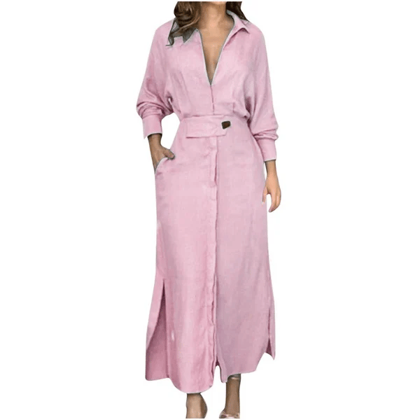 LAST DAY SALE-49% OFF 2024 Cotton And Linen Solid Color Maxi Dress