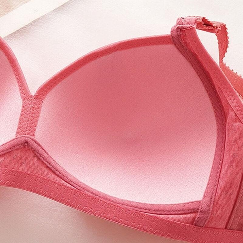 Plus Size Bra Women Underwear Wire Free Comfort  Soft Thin Breathable