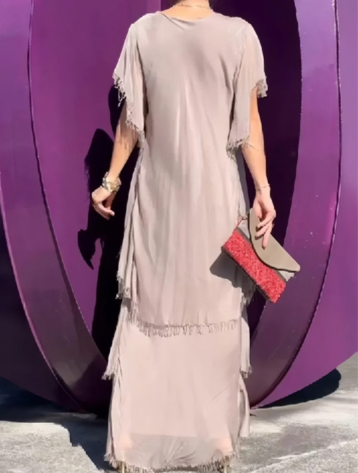 Elegant V-neck Maxi Dress(BUY 2 FREE SHIPPING)