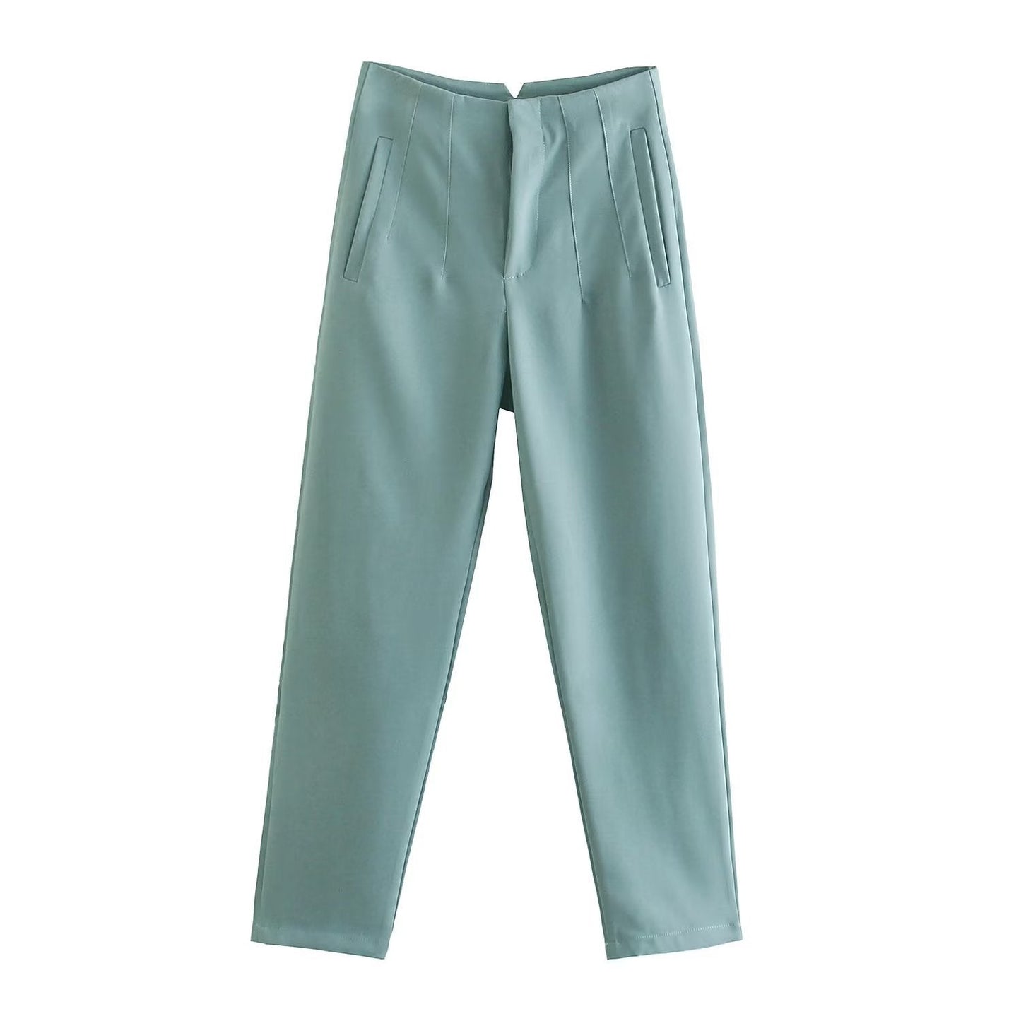 Tailored Pleat High Waist Pants