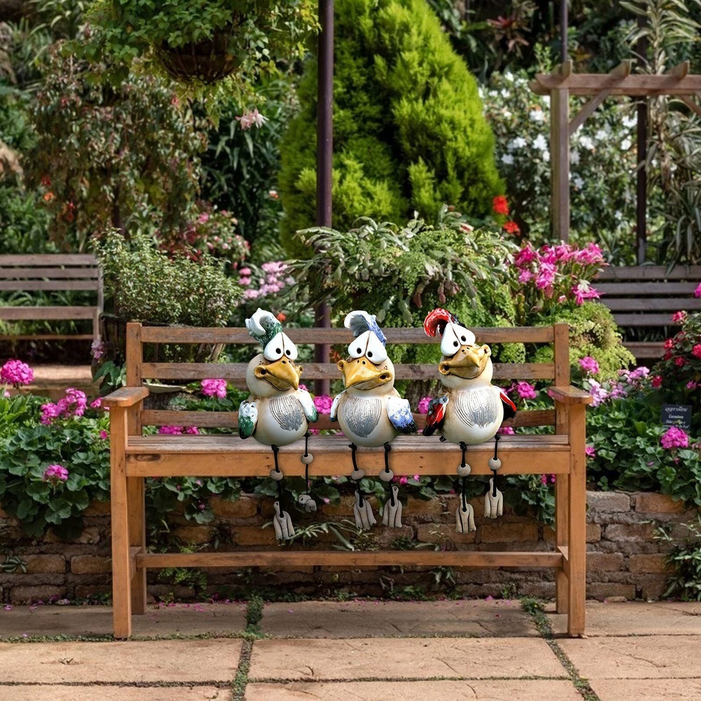 🔥Summer Day Pro 49% OFF🔥Funny 3 Resin Chickens-Garden Patio Decoration