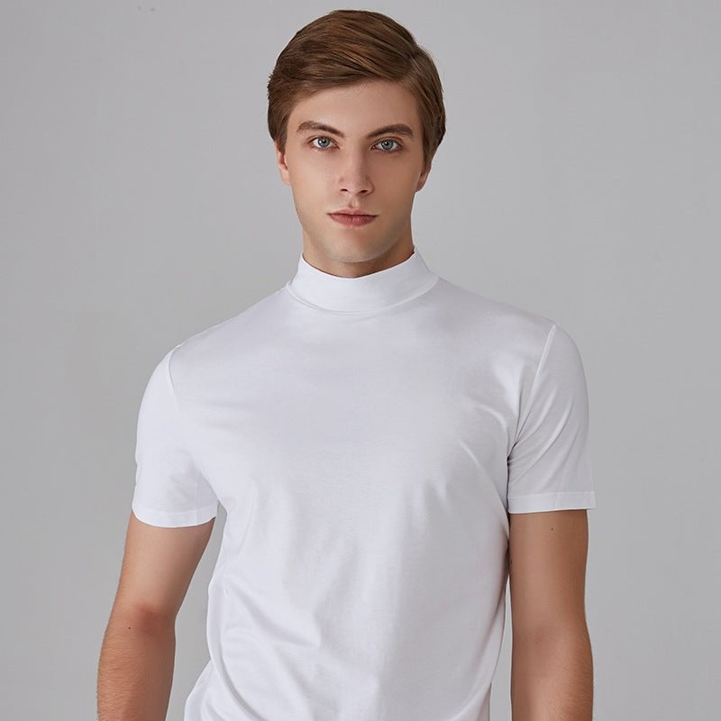 Men 's High Neck Slim Fit T-shirt-BUY 3 GET FREE SHIPPING