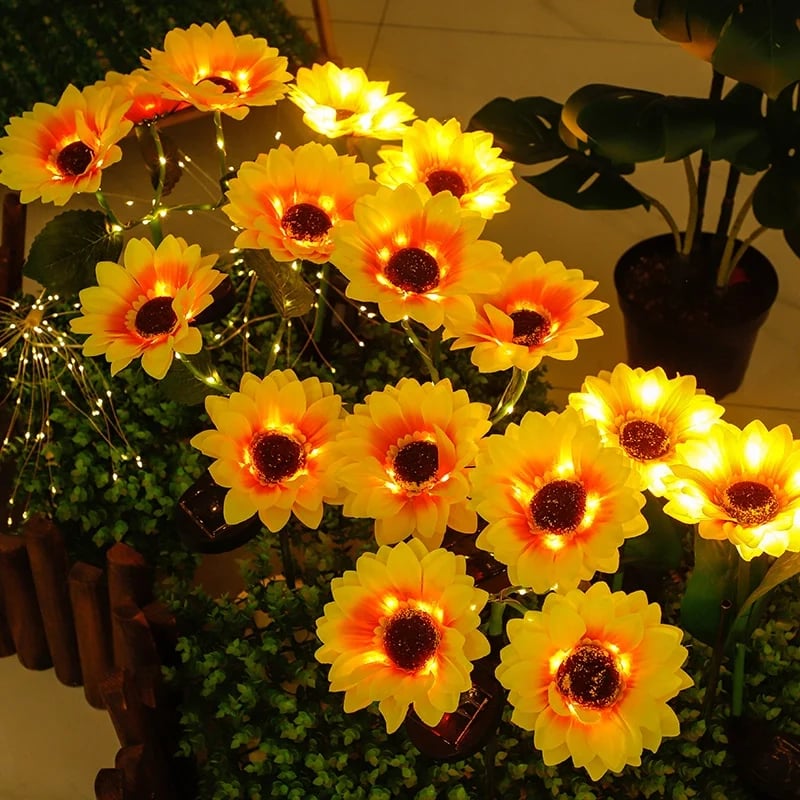 🌻MegaSale 49% OFF🌻Waterproof Solar Sunflower Light