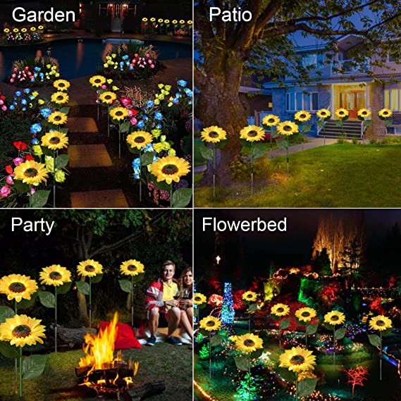 🌻MegaSale 49% OFF🌻Waterproof Solar Sunflower Light