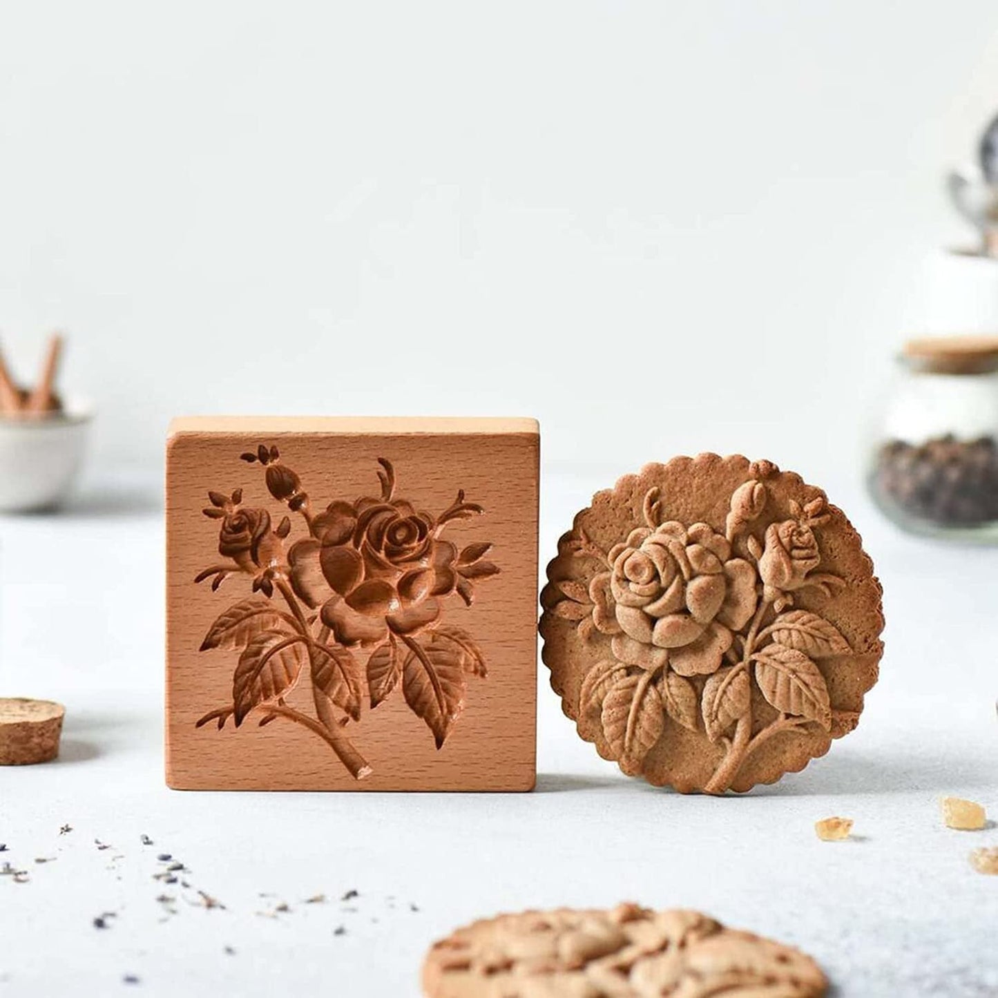 (🎁Last day limited sale - 52% off🎁)Wood patterned Cookie cutter - Embossing Mold For Cookies