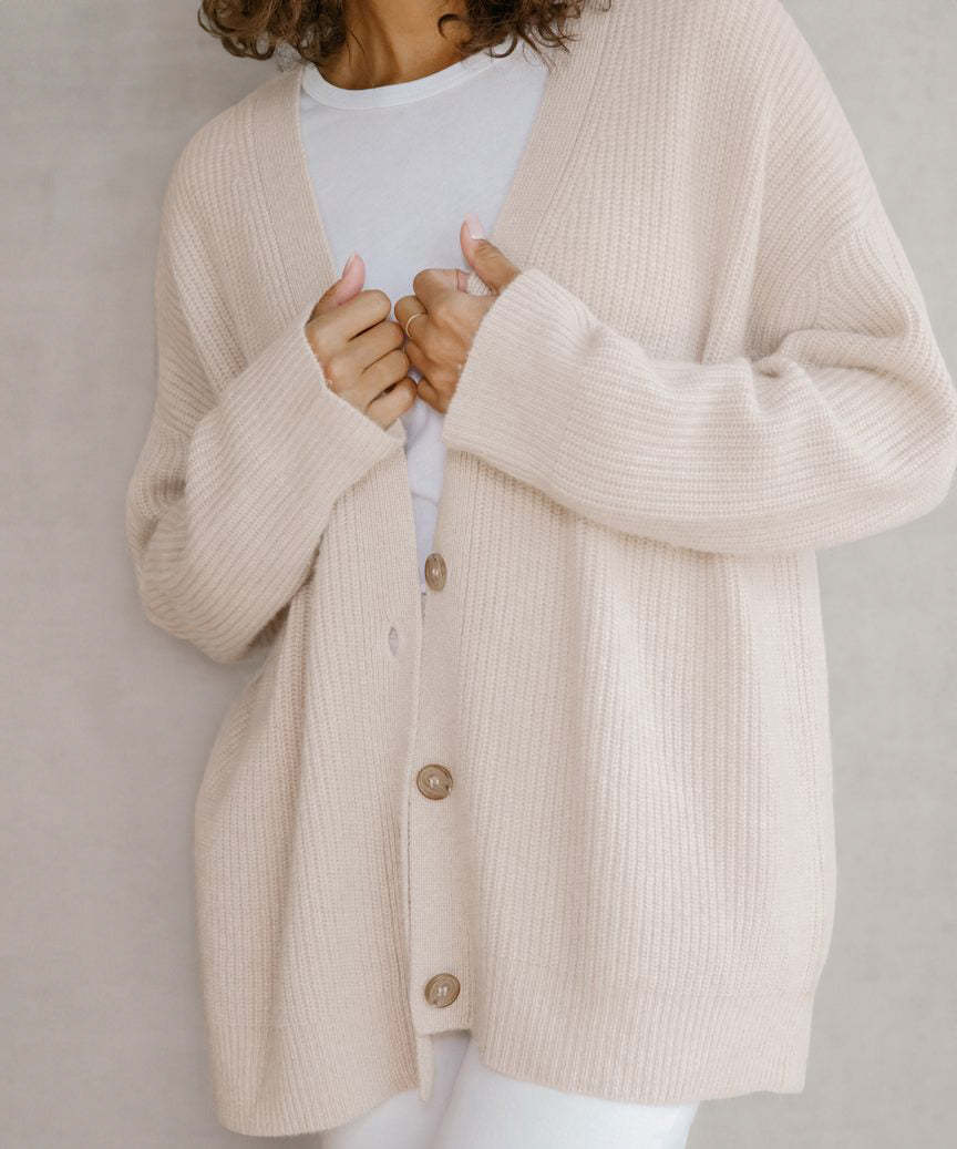 Fashion Knit Cashmere Cocoon Button Cardigan🔥Buy 2 Free Shipping🔥