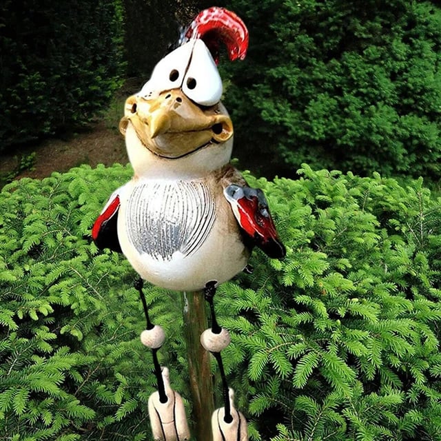 🔥Summer Day Pro 49% OFF🔥Funny 3 Resin Chickens-Garden Patio Decoration