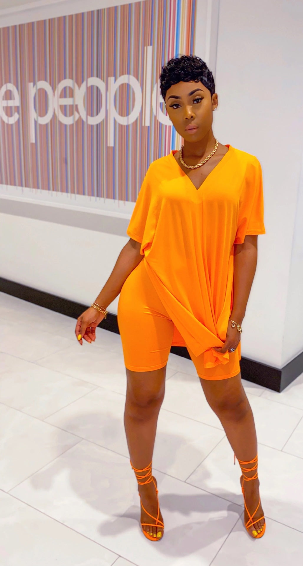 Last Day Promotion🔥49% OFF💃💃2024 V-Neck Dress & Shorts Set🔥