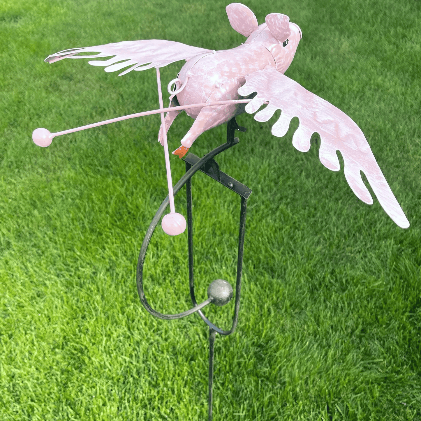 🔥Last Day Sale 49% OFF —🐷Flying Pig Kinetic Balancing Garden Art Stake