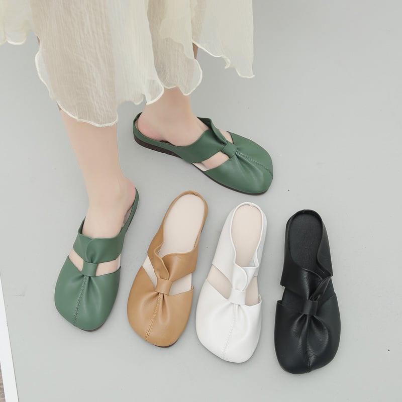 Hot Sale👣Cut Out Design Flat Mules