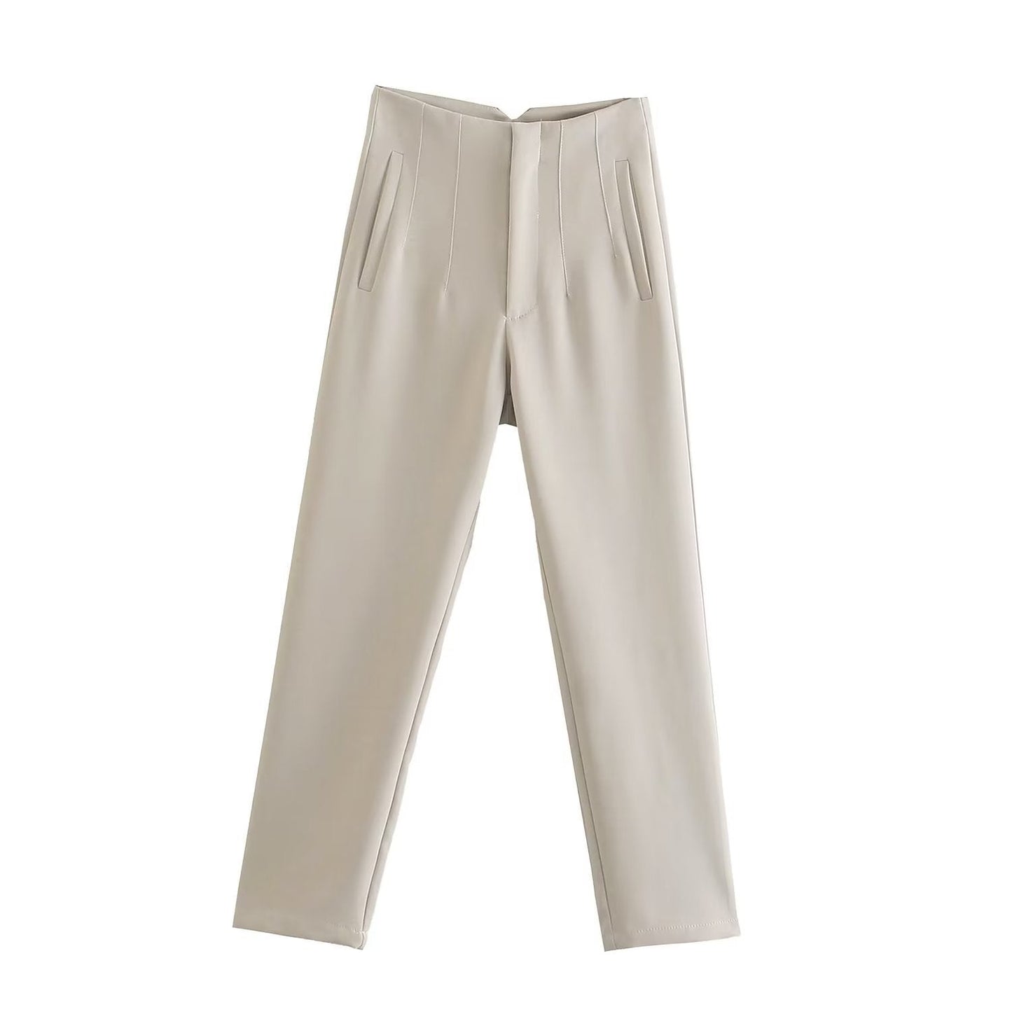 Tailored Pleat High Waist Pants