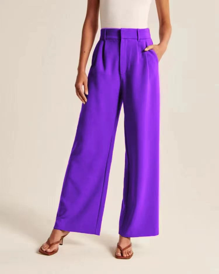 Lightweight Tailored Wide Leg Pants (Buy 2 Free Shipping)