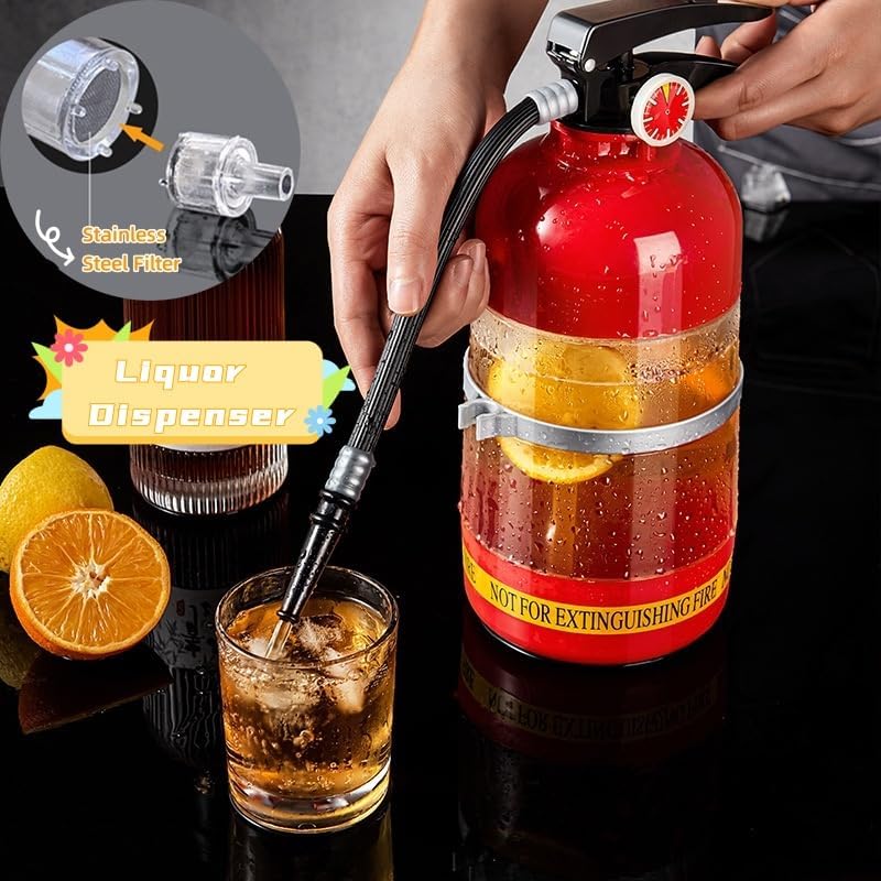 Fire extinguisher creative beverage bottle/dispenser/draft beer machine water bottle