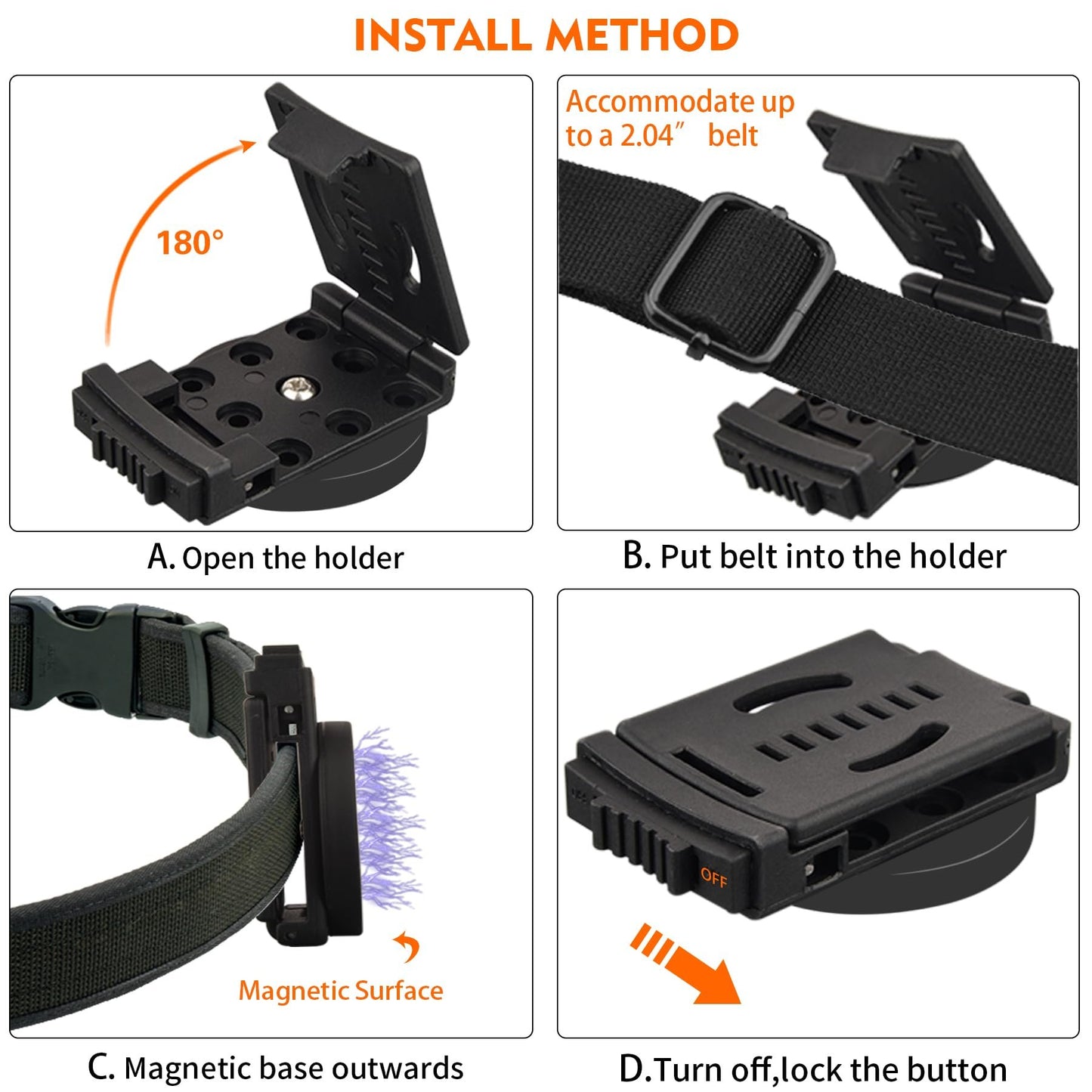 Belt Clip Heavy Duty Magnetic Tool Holder