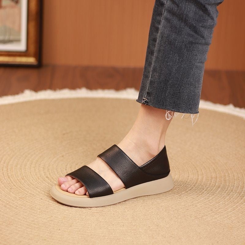 New Thick Sole Women's Stylish Genuine Leather Sandals