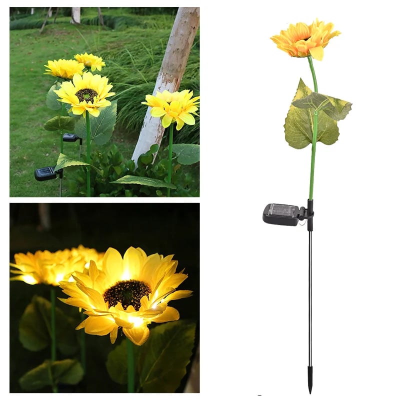 🌻MegaSale 49% OFF🌻Waterproof Solar Sunflower Light