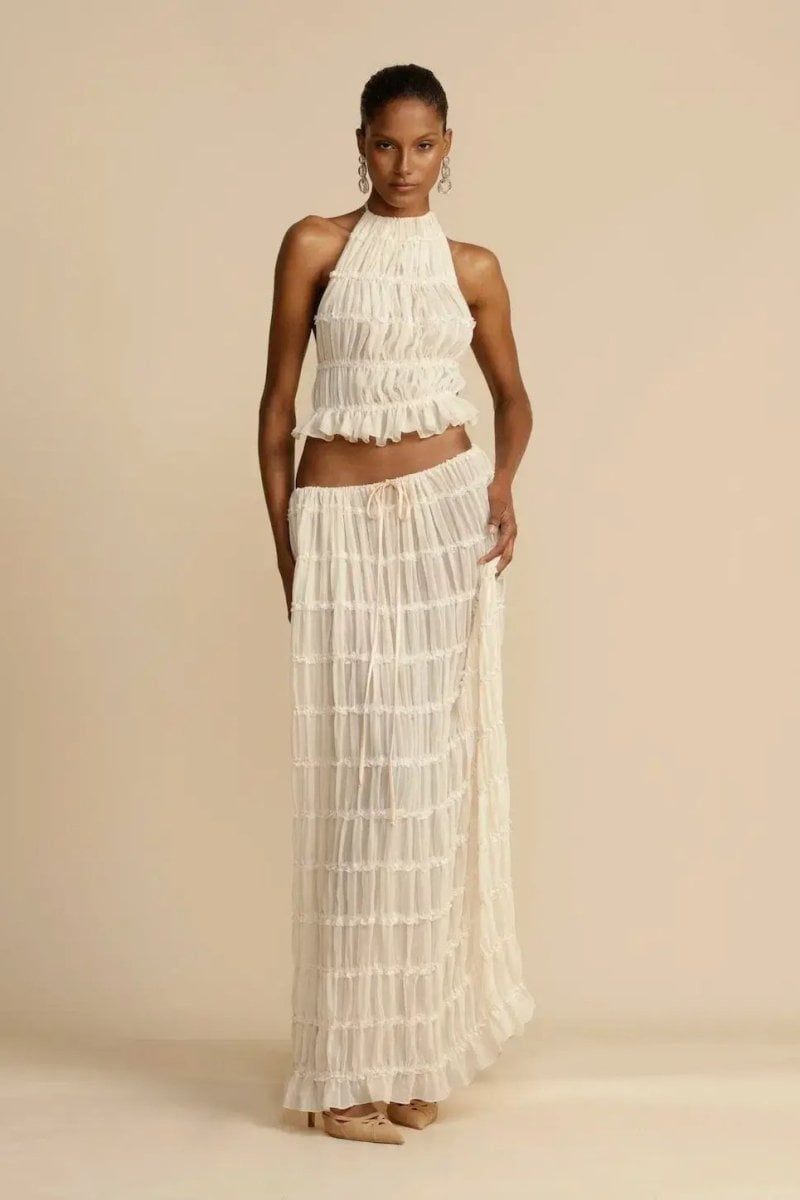 Backless Pleated Set(Buy 2 Free Shipping)